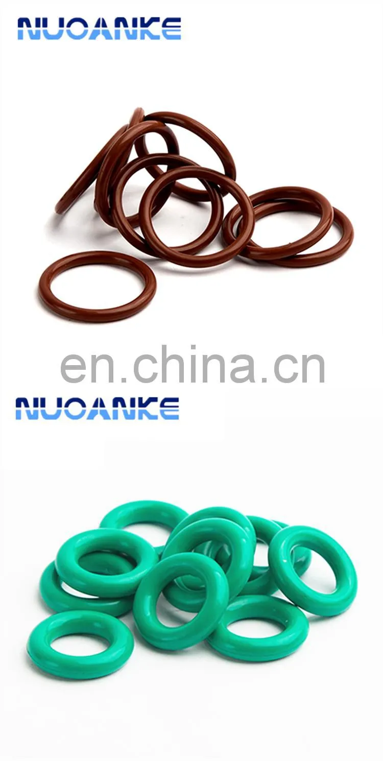 Hot Selling Cheap Price 70/80/90 Shore A Rubber Silicone O-Ring Manufacture FPM FKM Black/Green/Brown 1cm Rubber O Ring