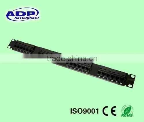 19" UTP rj45 CAT5e cat6 24 Port Patch Panel