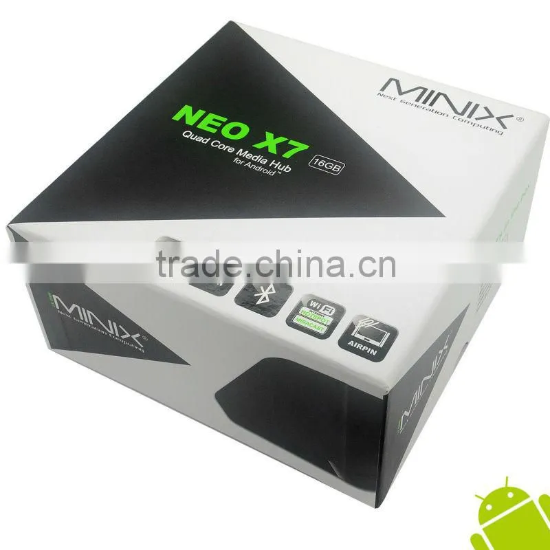 New coming! MINIX NEO X7 TV BOX with Bluetooth External wifi antenna Quad Core TV Box RK3188 2G/16G