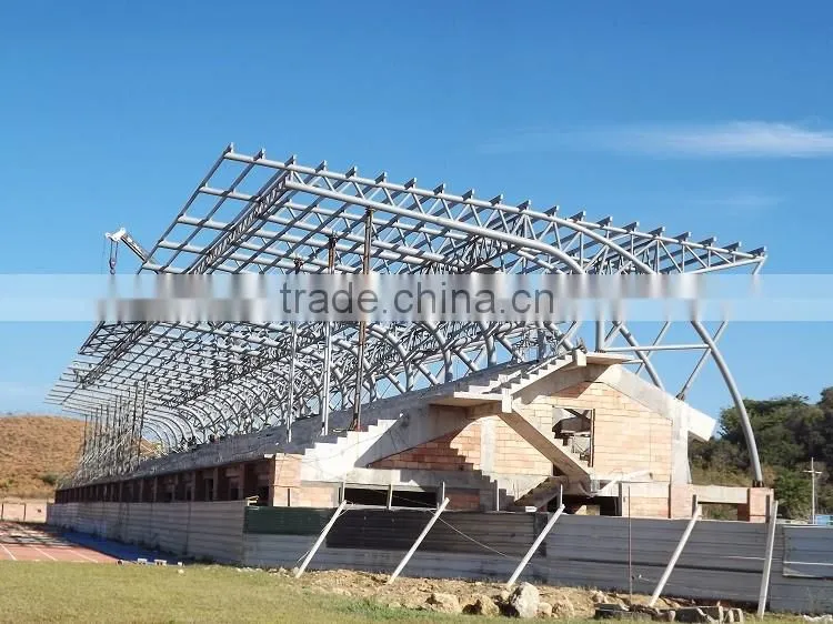 Latest good looking low cost metal building steel roof truss design