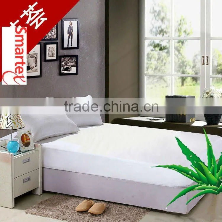terry waterproof mattress protector with aloe vera treatment