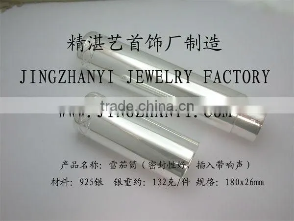 Silver cigar tube,925 silver cigar tube