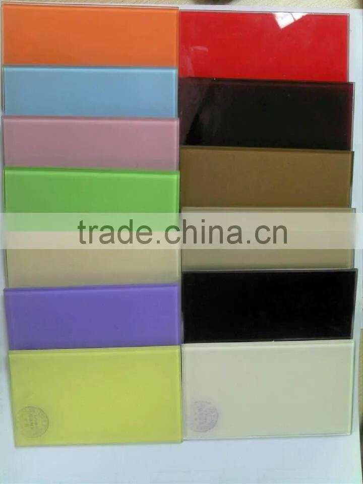 6mm paint glass for decorative used as kitchen wall panel backsplash