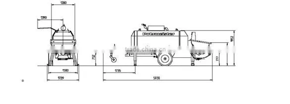Good Performance 20m3/h Small Diesel Concrete Pump For Sale