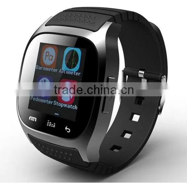 2016 wholesale golden supplier in alibaba cheap touch screen watch phone smartwatch m26