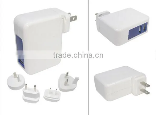 Portable travel charger 3.5/4.2A 4 ports Wall Charger