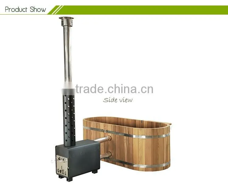 Hot products Round outdoor Wood fired hot tub spa bath barrel