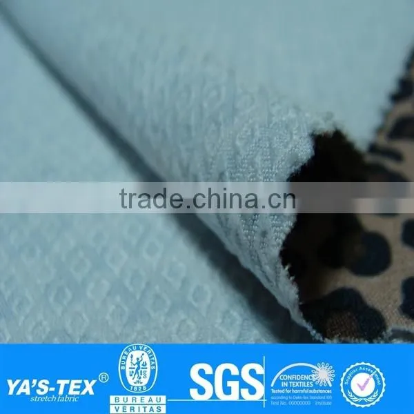 Small Leopard Print Jacquard Weave Polyester Spandex Waterproof Fabric Wholesale For Moutaineering