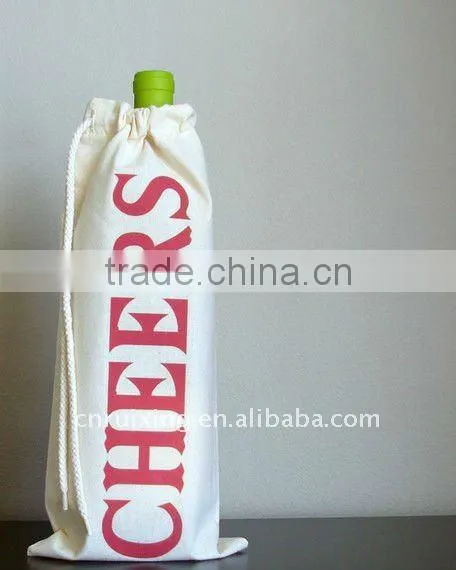 Recycle Non Woven Wine Zipper Bag
