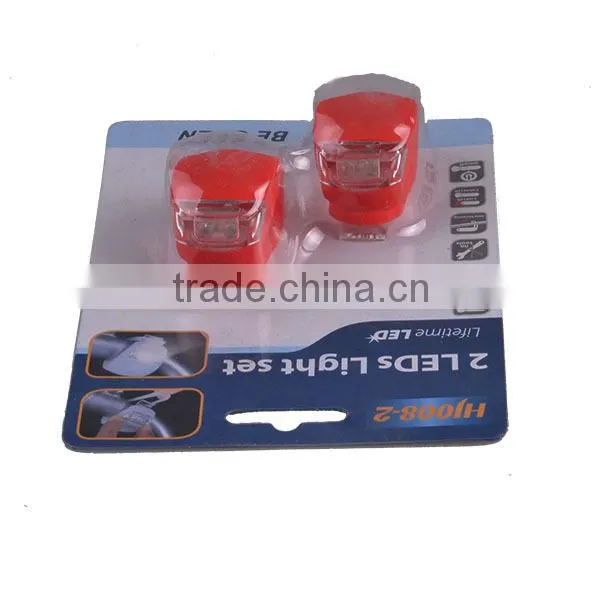 Multipurpose 2 LED Colourful Bicycle Silicon Light