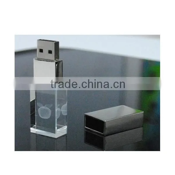 Custom logo crystal usb flash drive 16gb