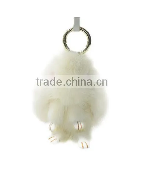 rabbit fur Baby Animal Nursery Doll Toys Home Decoration Pendant Hanging Ornements Christmas Gifts For Children