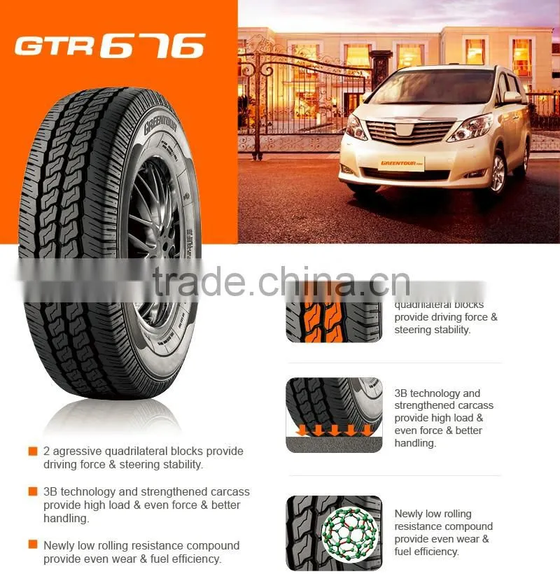 China factory outlet GTR676 radial Van & light truck discount car tyres