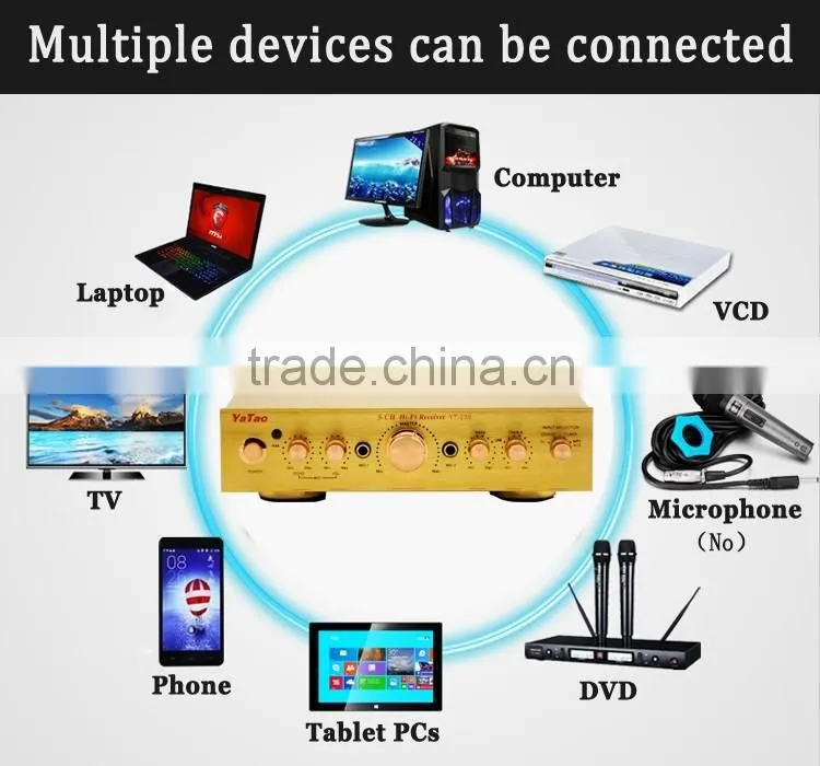12v usb mp3 module amplifier YT-338 with Karaoke