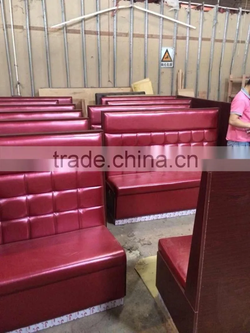 double side modern leather Restaurant Bench