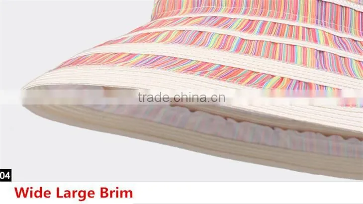 Ladies fashion handmade elegant high quality straw hat material