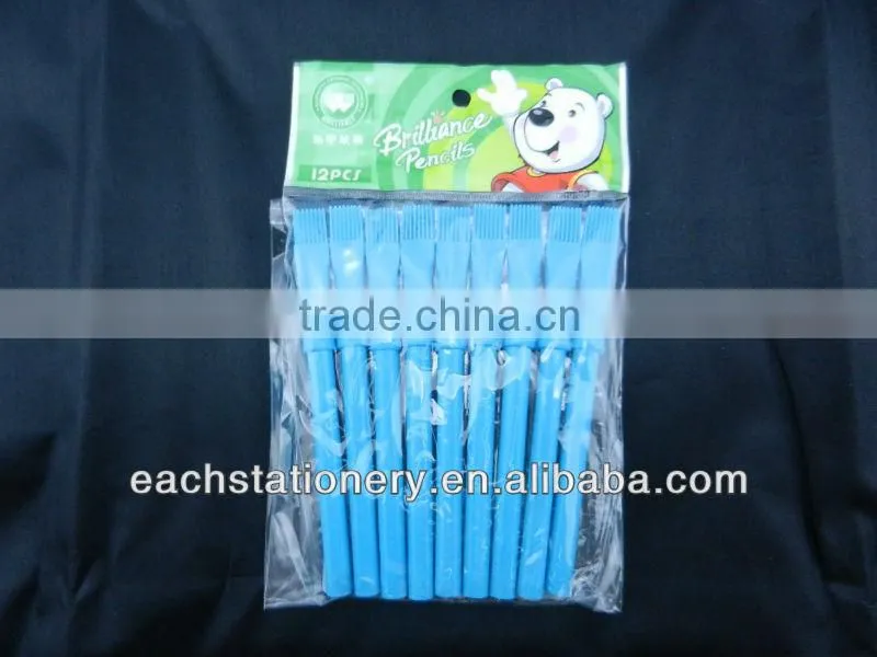 3.5inch Customized Design Pencil Wooden Pencil Children Color Pencil With Brush