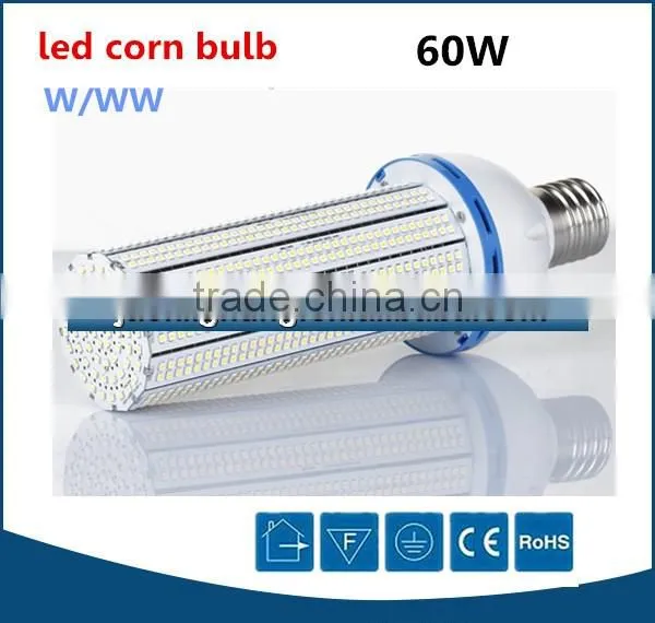 Promotional high power smd3528 60w led street light corn, 360degree e40 led corn bulb lamp 60watts