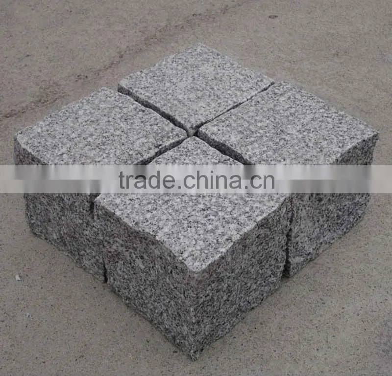 G654 Flamed Granite Cube Stones
