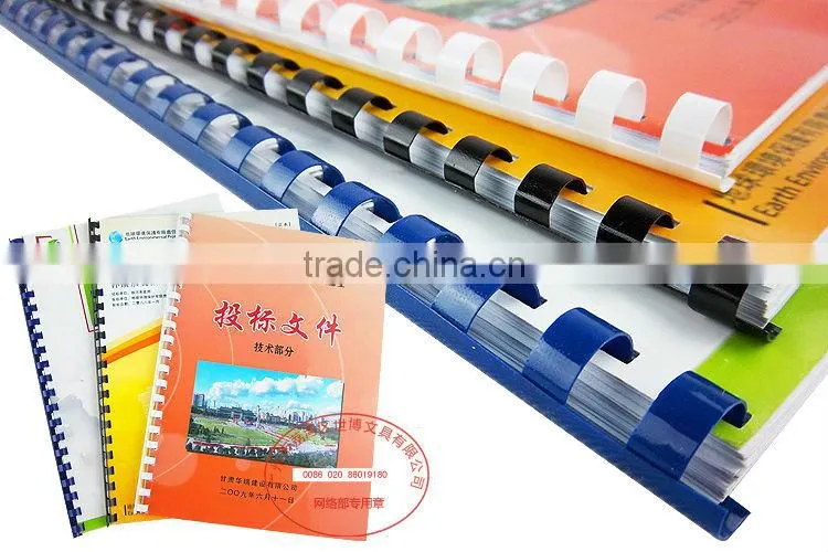 Plastic comb ring binder machine