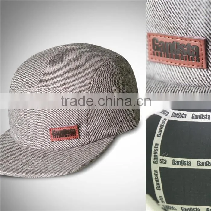 OEM snapback cap, 100% cotton snapback hat, 5 panel snapback cap