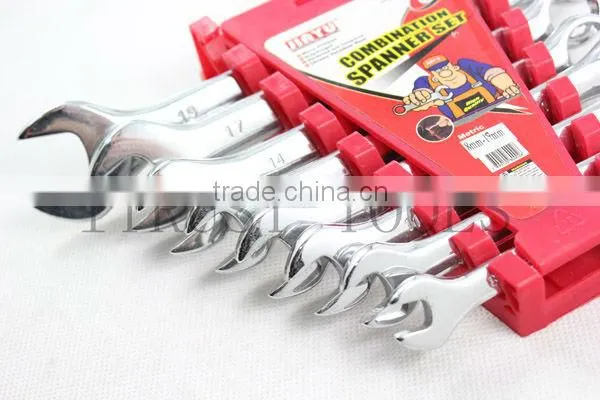 8pcs Fully polished Conbination Wrench Set WR9003