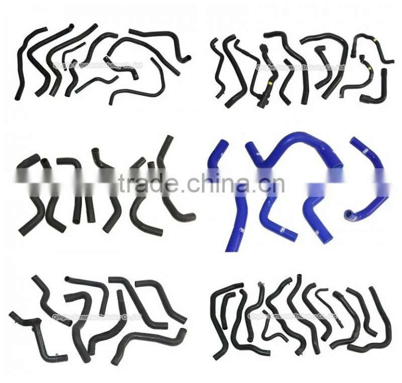 silicone hose customized logo/1 inch rubber water hose pipe/u shape rubber radiator hose