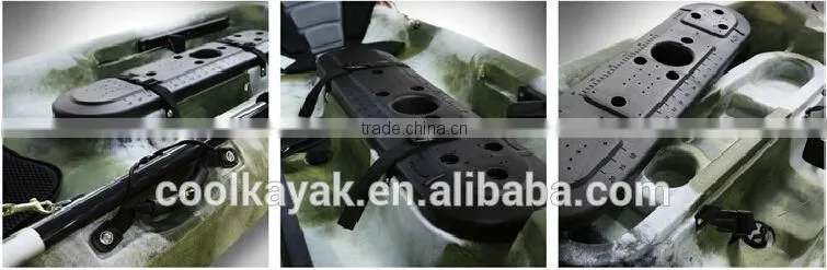 single fishing canoe kajak with rudder and pedal from cool kayak