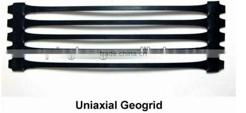 Unidirectional plastic Geogrid