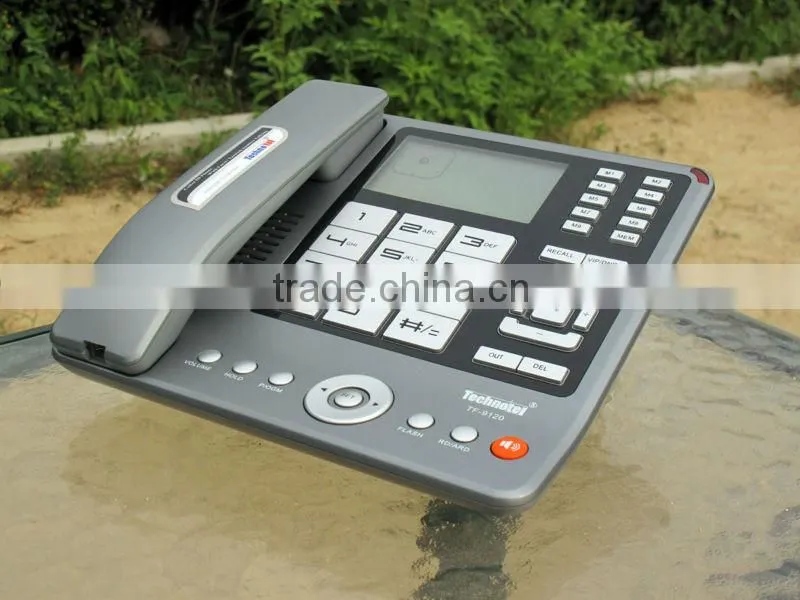 Factory direct lcd backlight auto redial desktop wired telephone