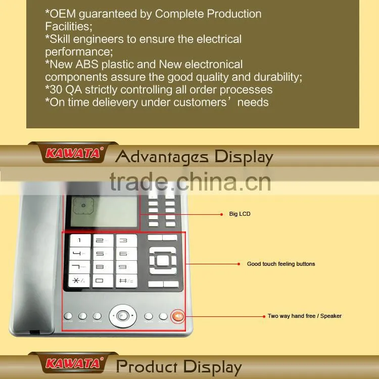 Shenzhen technology of no battery caller id telephone