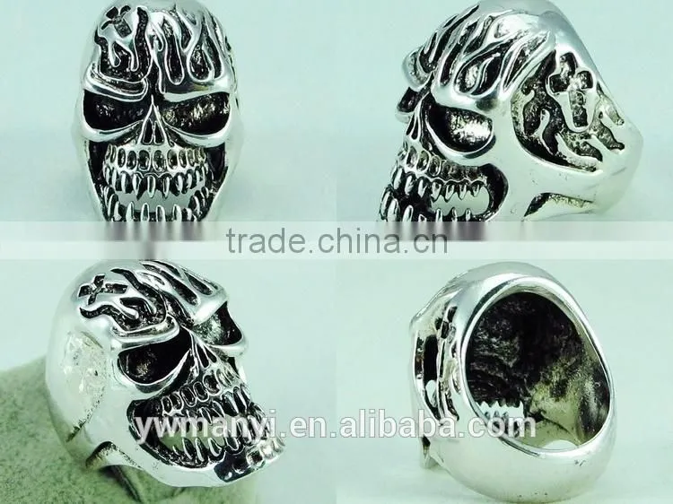 The most popular jewellery in karachi punk skull ring jewelry R43