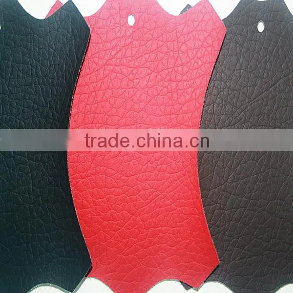 sofa leather big litchi grain PVC leather material