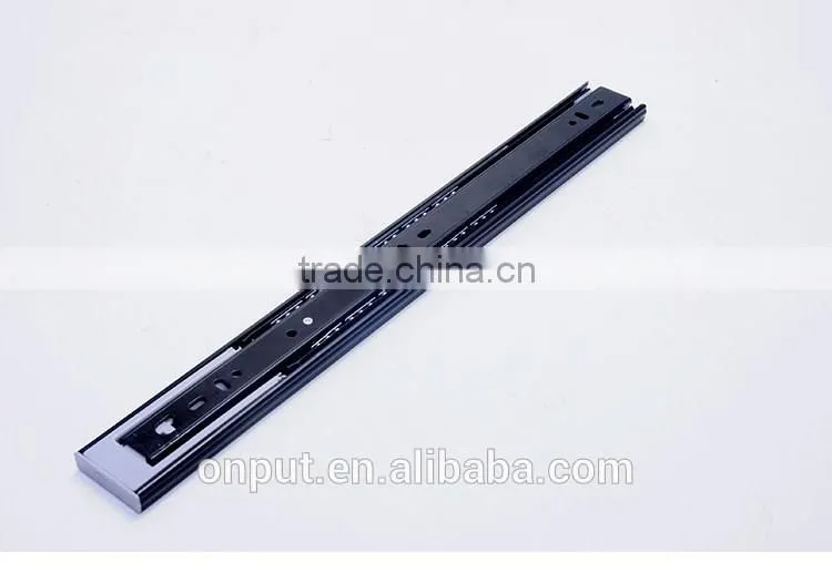 Buffer 3-fold Soft Closing ball bearing slide for wardrobe
