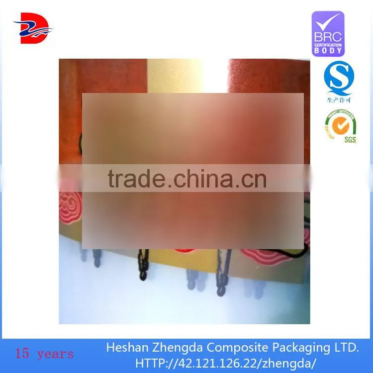 metalized opp plastic pig food packaging vacuum roll lidding film