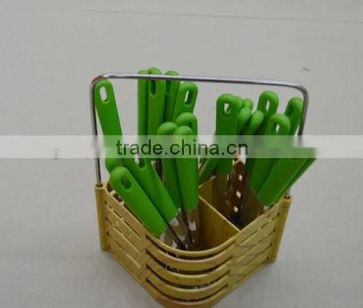 Cutlery with yellow handle and high quality made by Junzhan Factory directly