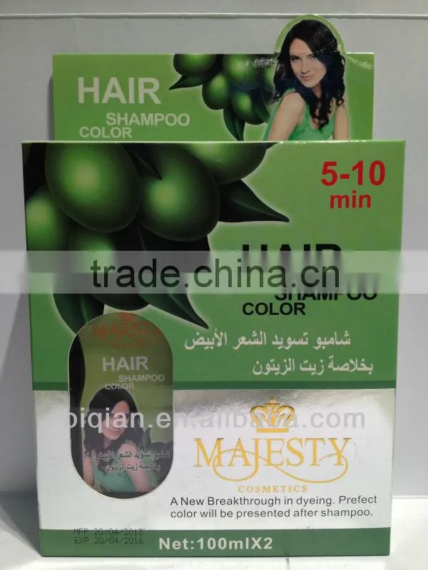 Permanent Hair Color Shampoo, Magic Hair Dye Shampoo,No.1 and No.2 Hair Color Shampoo