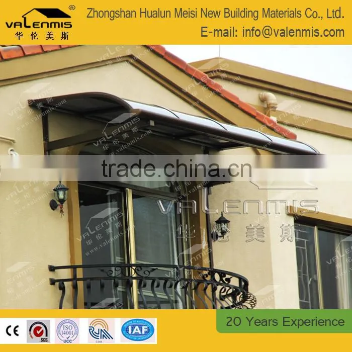 garden aluminum rain canopy of window