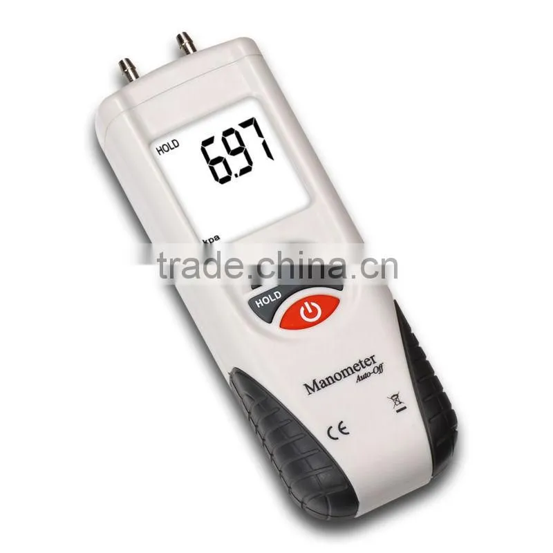 Digital Air Pressure Meter Manometer Gauge and Differential Pressure Max 20psi