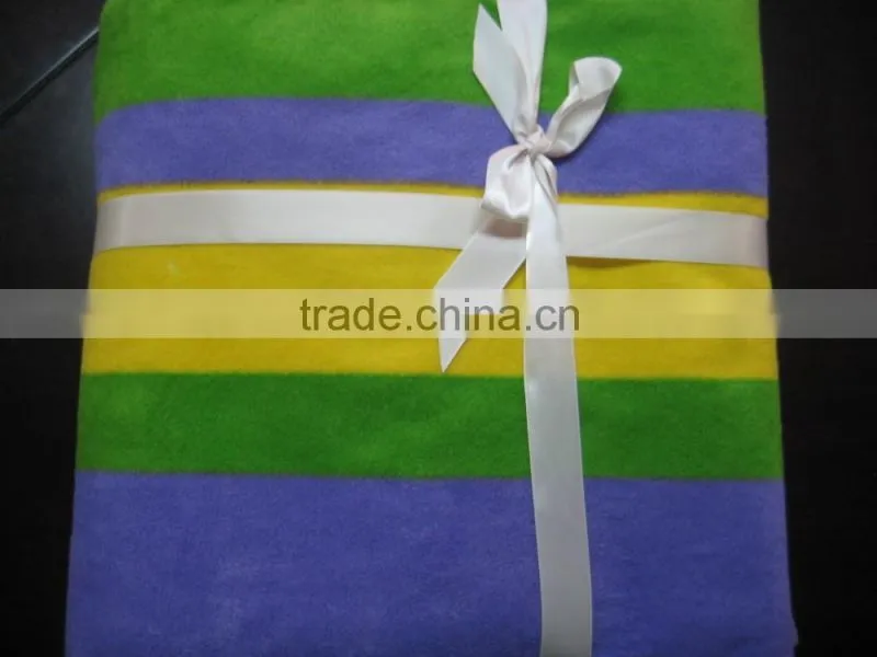 Wholesale Belly Band Packing Print Knit Fleece Gift Blanket