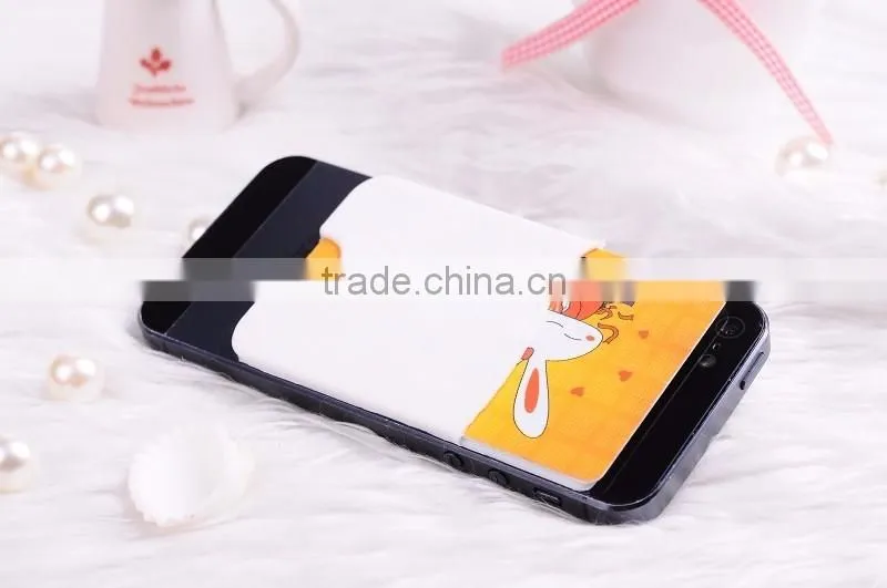 Best promotion gifts silicone phone sticker/phone card pocket