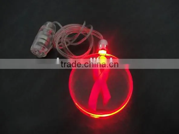 2016 hot sales fashion led necklace flashing led necklace