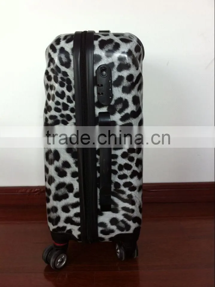2014 new style Leopard-printed ABS&PC Travel Luggage