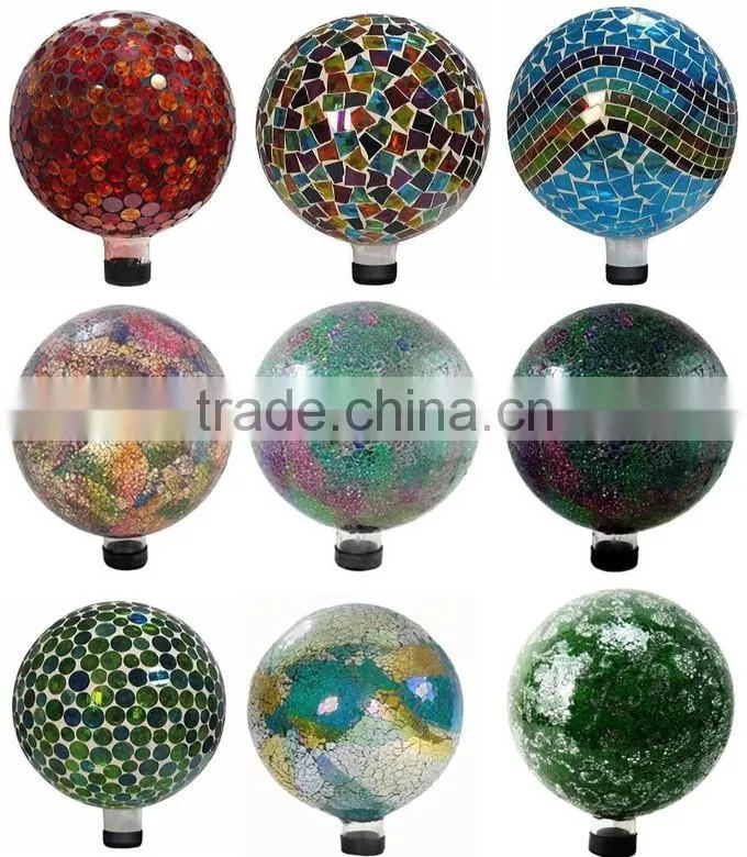 Garden mosaic open glass ball pendant lights