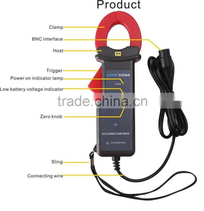 ETCR035AD Clamp AC/DC Current Sensor electrical instrument