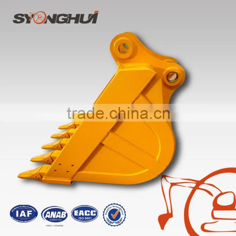 Heavy duty hydraulic excavator parts rock bucket china manufacture SH210 SH220