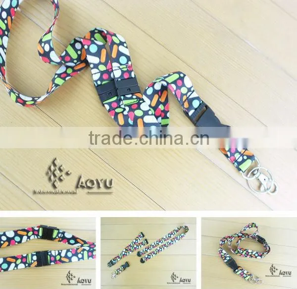 sublimation/heat transfer printing promotional lanyard