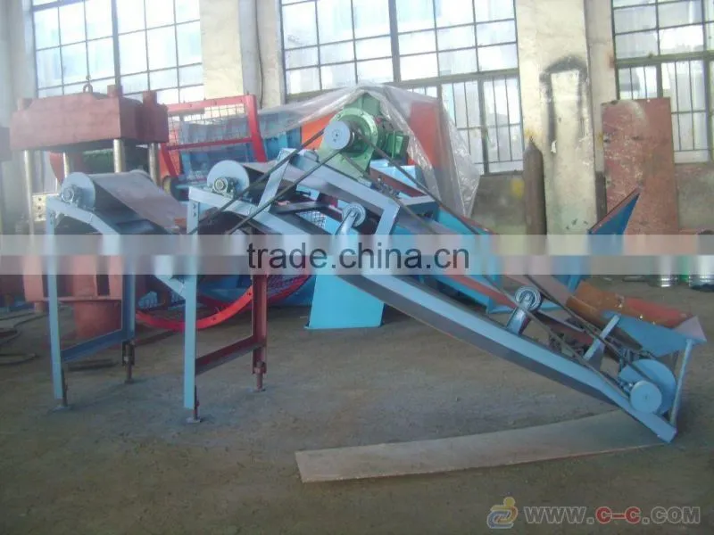 Hot china products waste tire recycling plants with full automatic processing system / used tyre shredder machine