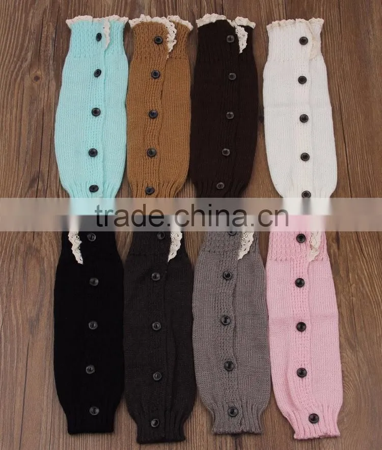 2015 Wholesale Acrylic Crochet Baby Girl Leg Warmers Knitting Leg Warmers For Kid