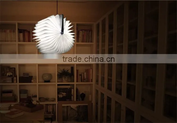 Book shape flexible creative USB led lamp